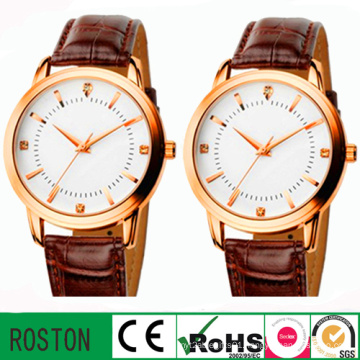 Quartz Movement 3ATM Leather Strap Unisex Watch